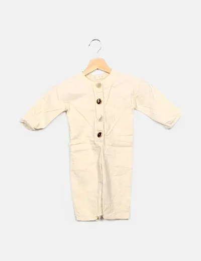 Zara Mono básico lino blanco