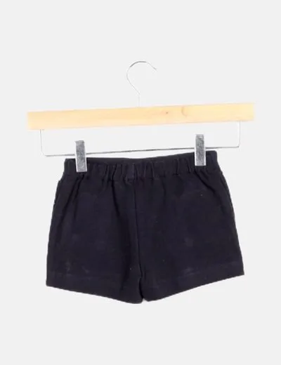 Zara Short azul marino bolsillos