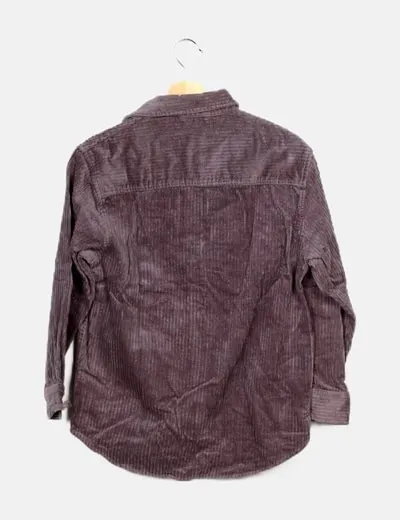 Zara Sobrecamisa gris de pana